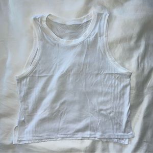 Lululemon train to be tank in white - size 6